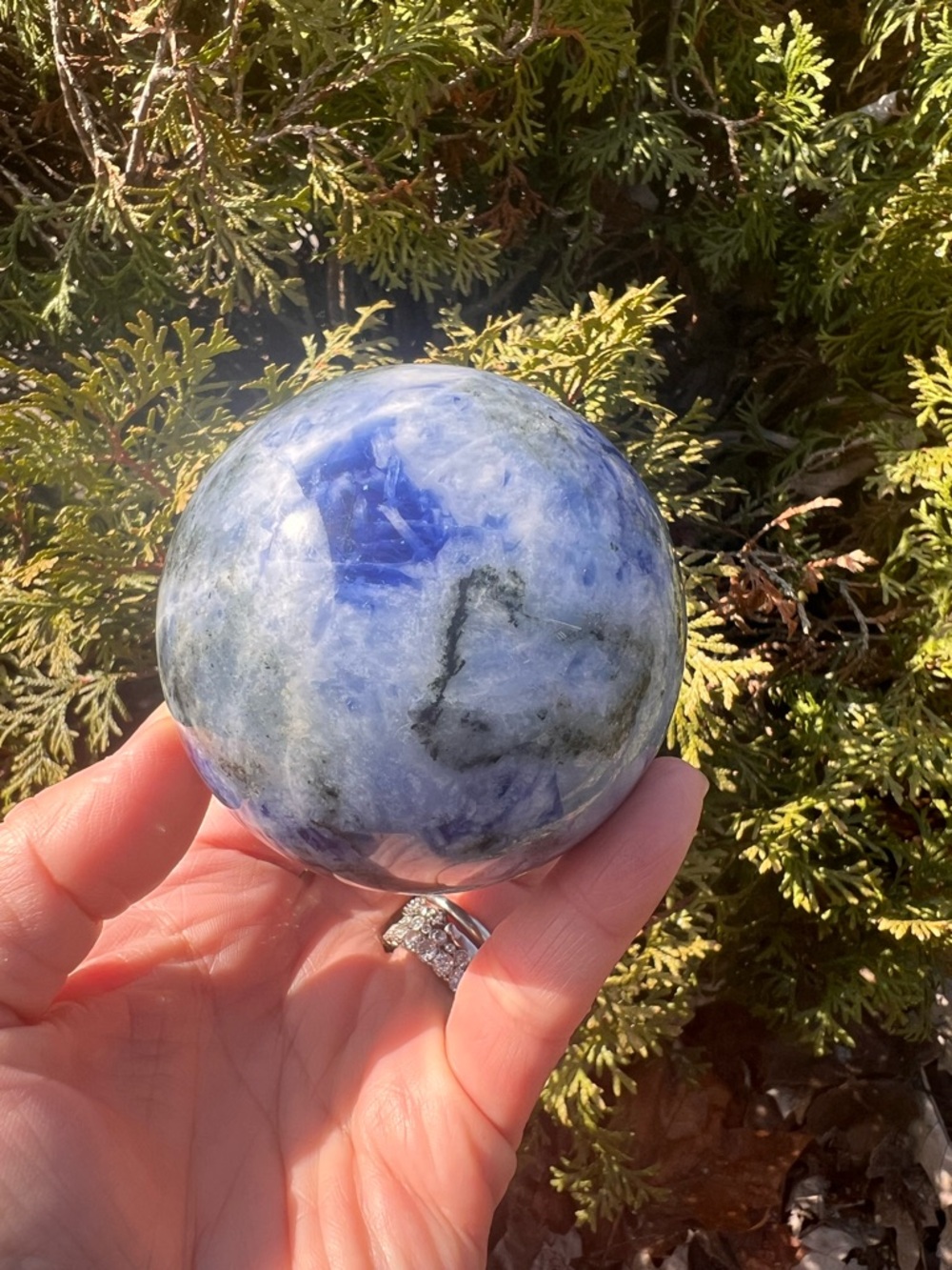 Afghanite (5) Sphere | crystal ~ uv reactive